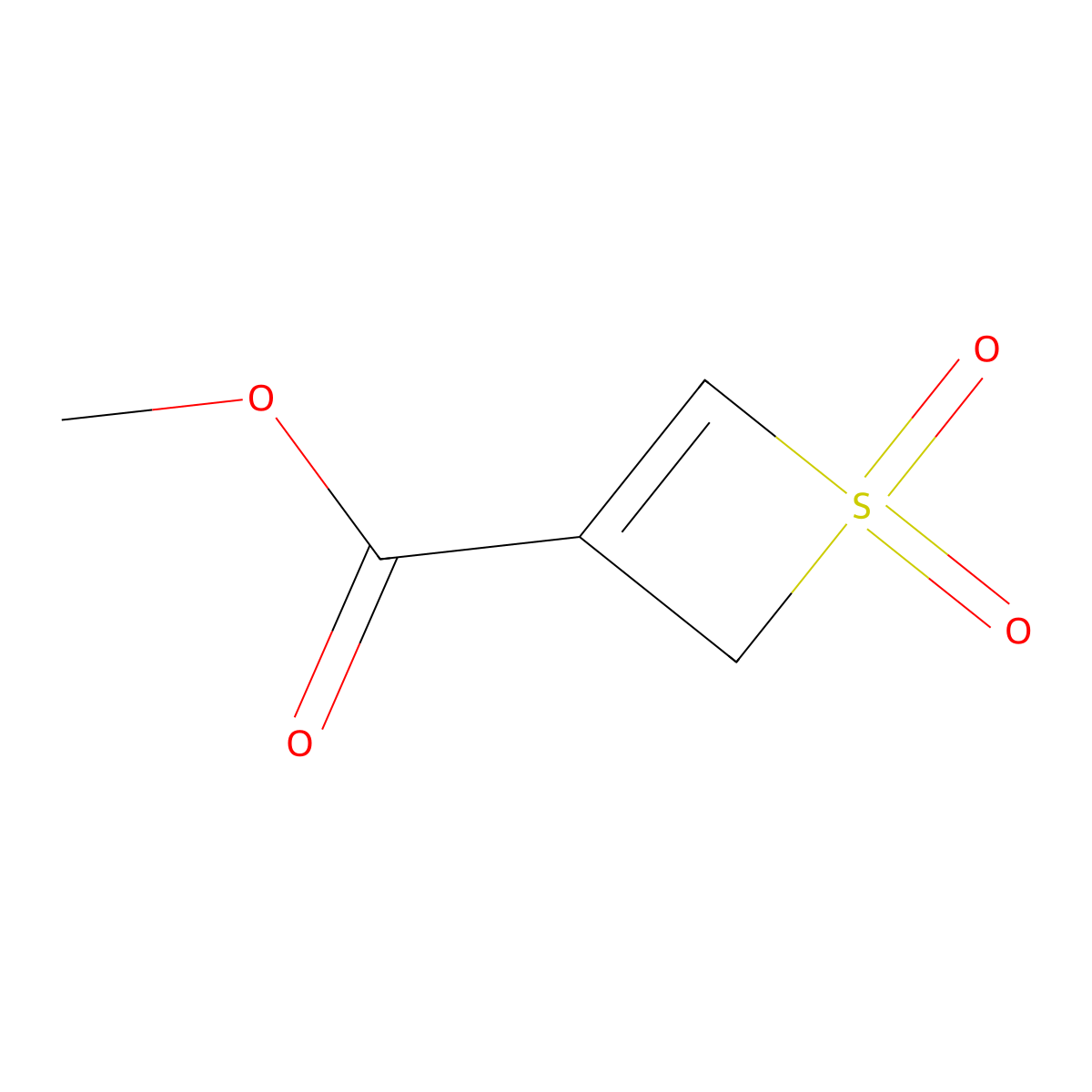methyl 1,1-dioxo-2H-1lambda6-thiete-3-carboxylate molecular structure, CAS 2866322-37-2