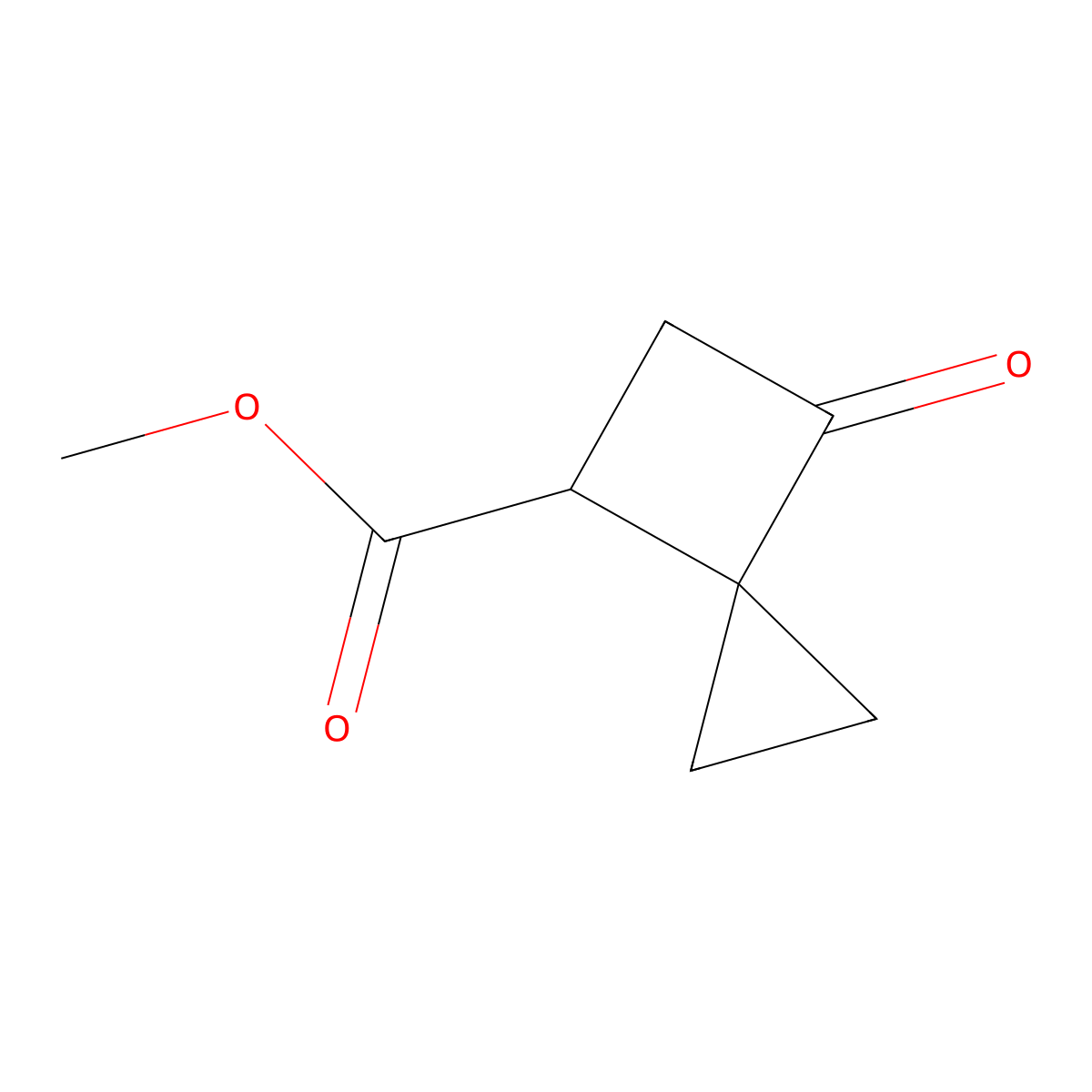 Methyl 6-oxospiro[2.3]hexane-4-carboxylate molecular structure, CAS 2866322-72-5