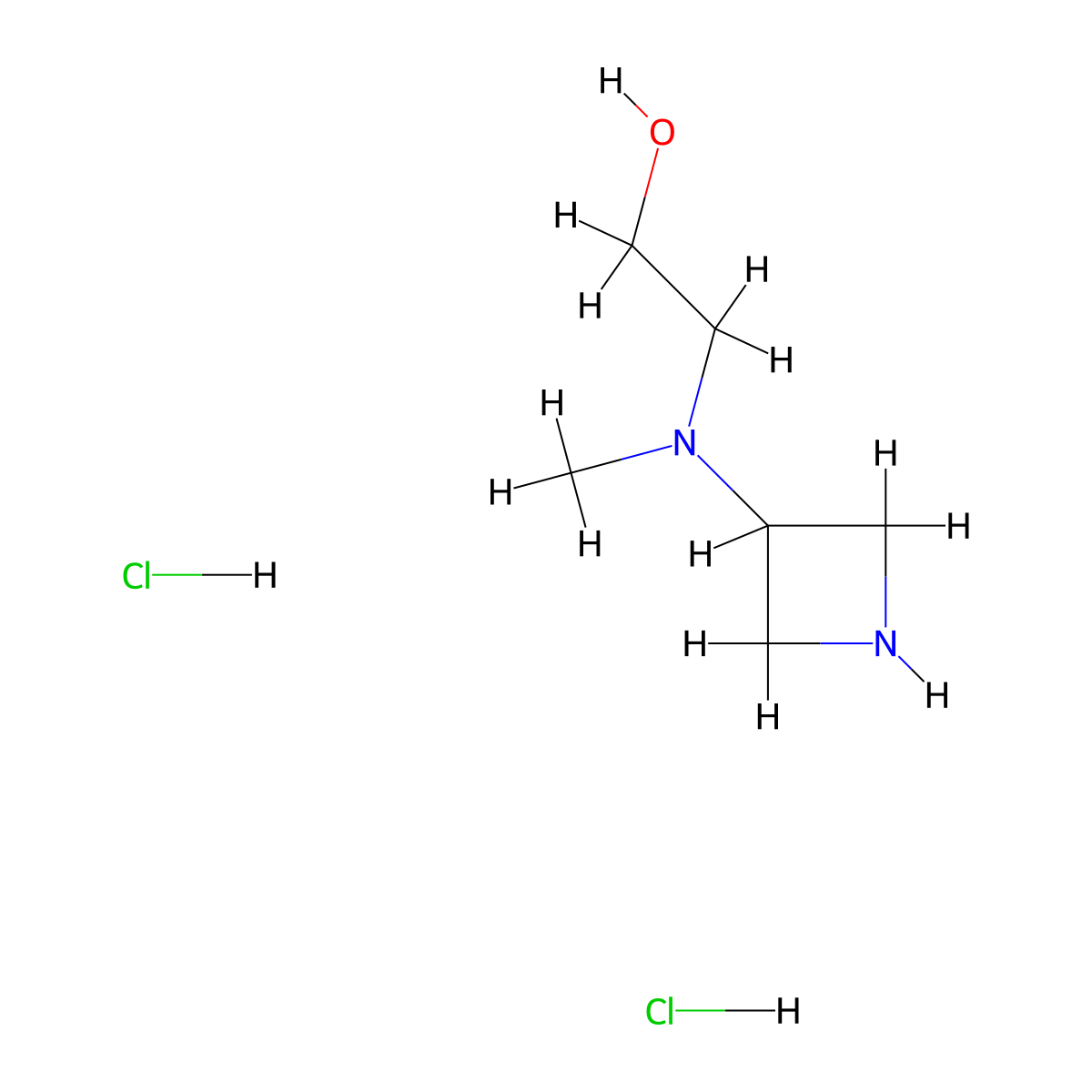 2-[(Azetidin-3-yl)(methyl)amino]ethan-1-ol dihydrochloride molecular structure, CAS 2866322-88-3