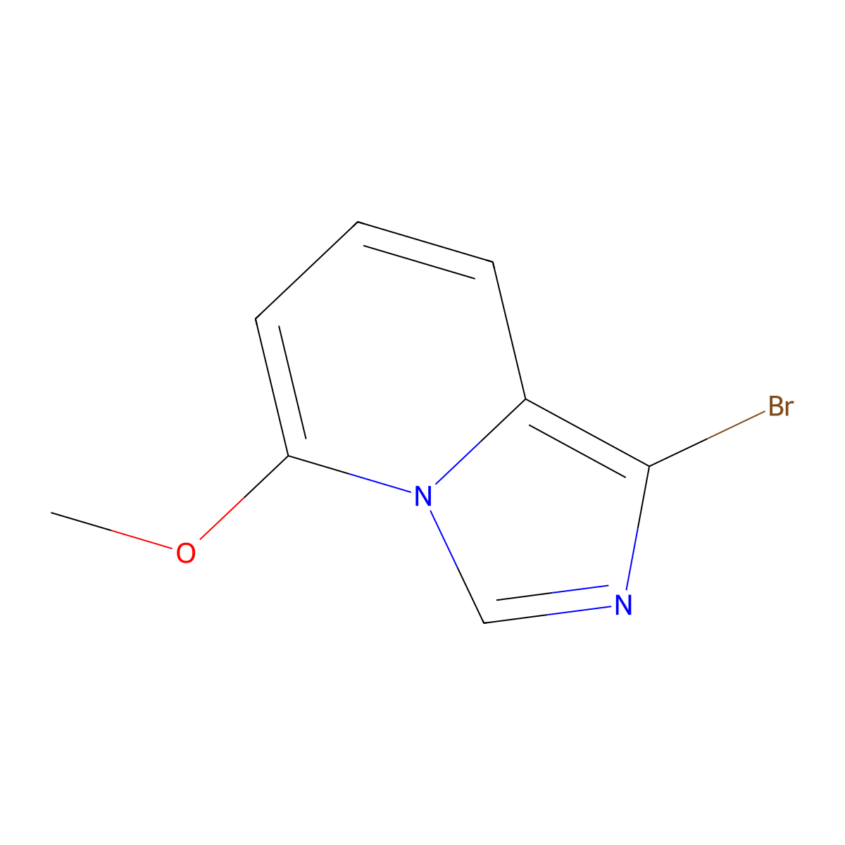 1-Bromo-5-methoxyimidazo[1,5-a]pyridine molecular structure, CAS 2866322-97-4