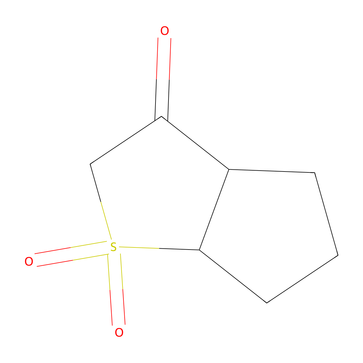 hexahydro-2H-1lambda6-cyclopenta[b]thiophene-1,1,3-trione molecular structure, CAS 2866323-03-5