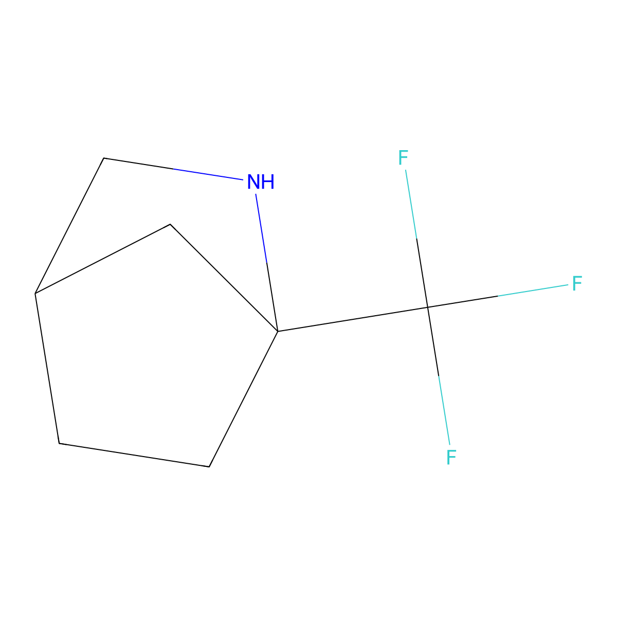 1-(Trifluoromethyl)-2-azabicyclo[2.2.1]heptane molecular structure, CAS 2866323-17-1