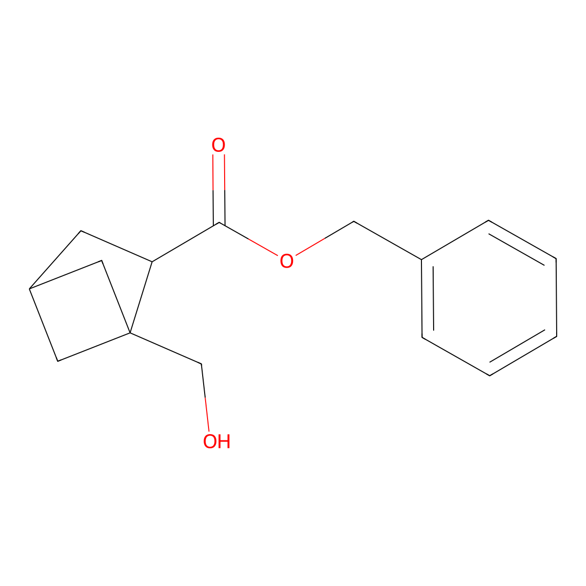 Benzyl 1-(hydroxymethyl)bicyclo[2.1.1]hexane-2-carboxylate molecular structure, CAS 2866323-29-5