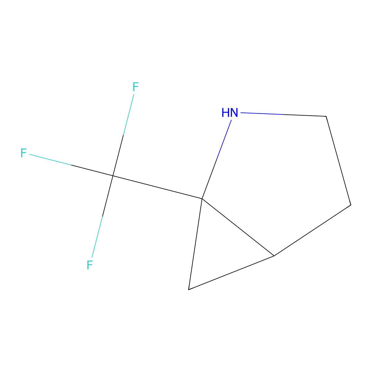 1-(Trifluoromethyl)-2-azabicyclo[3.1.0]hexane molecular structure, CAS 2866323-92-2