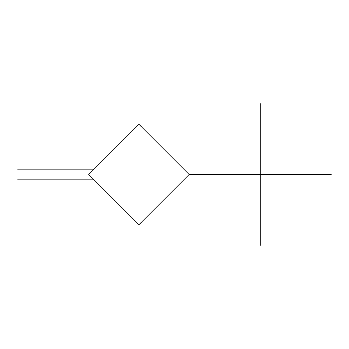 1-Tert-butyl-3-methylidenecyclobutane molecular structure, CAS 2866333-96-0