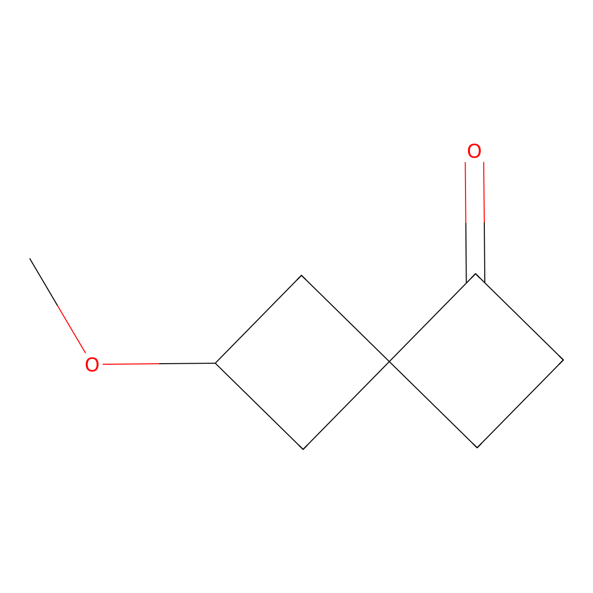 6-Methoxyspiro[3.3]heptan-1-one molecular structure, CAS 2866334-03-2