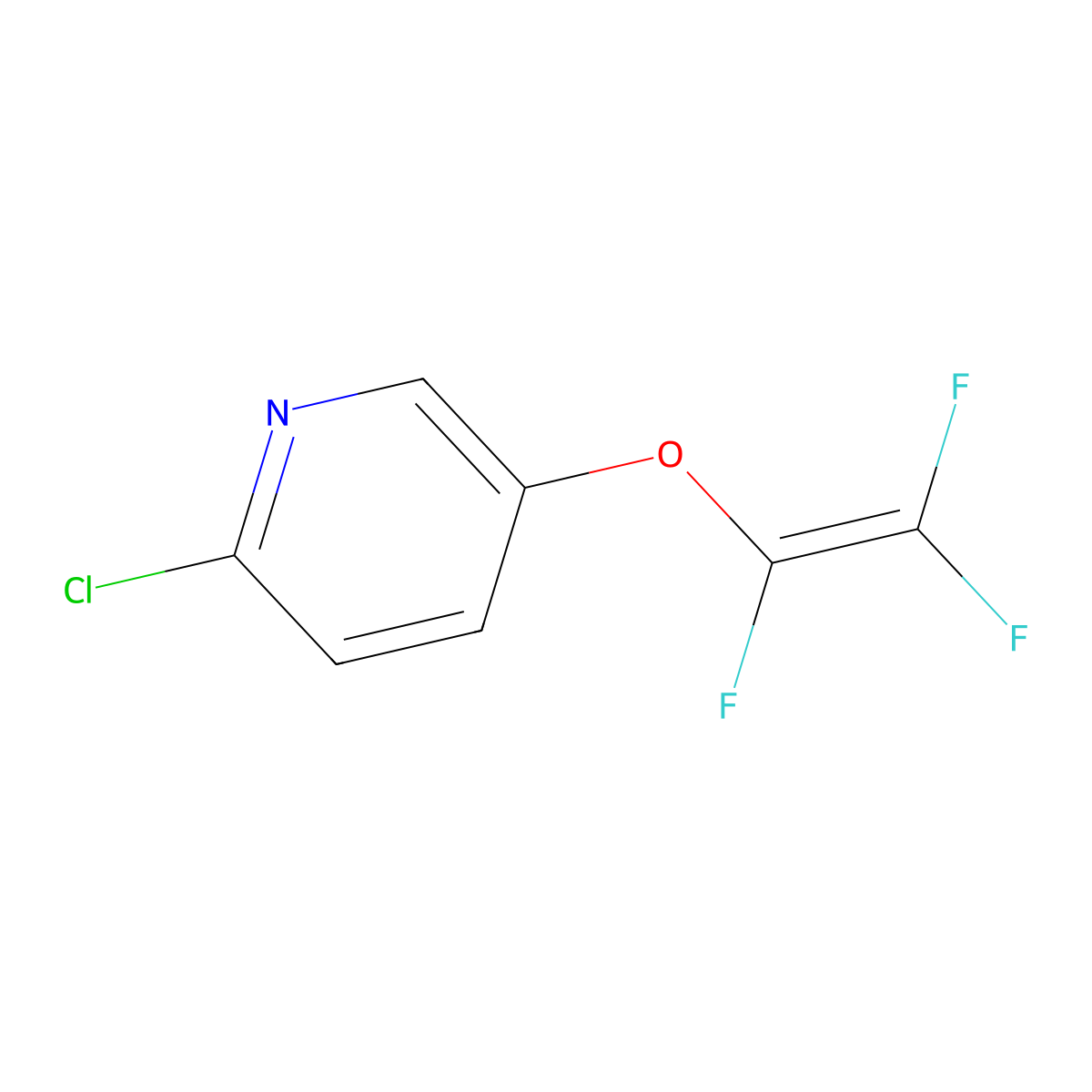 2-Chloro-5-[(1,2,2-trifluoroethenyl)oxy]pyridine molecular structure, CAS 2866334-41-8