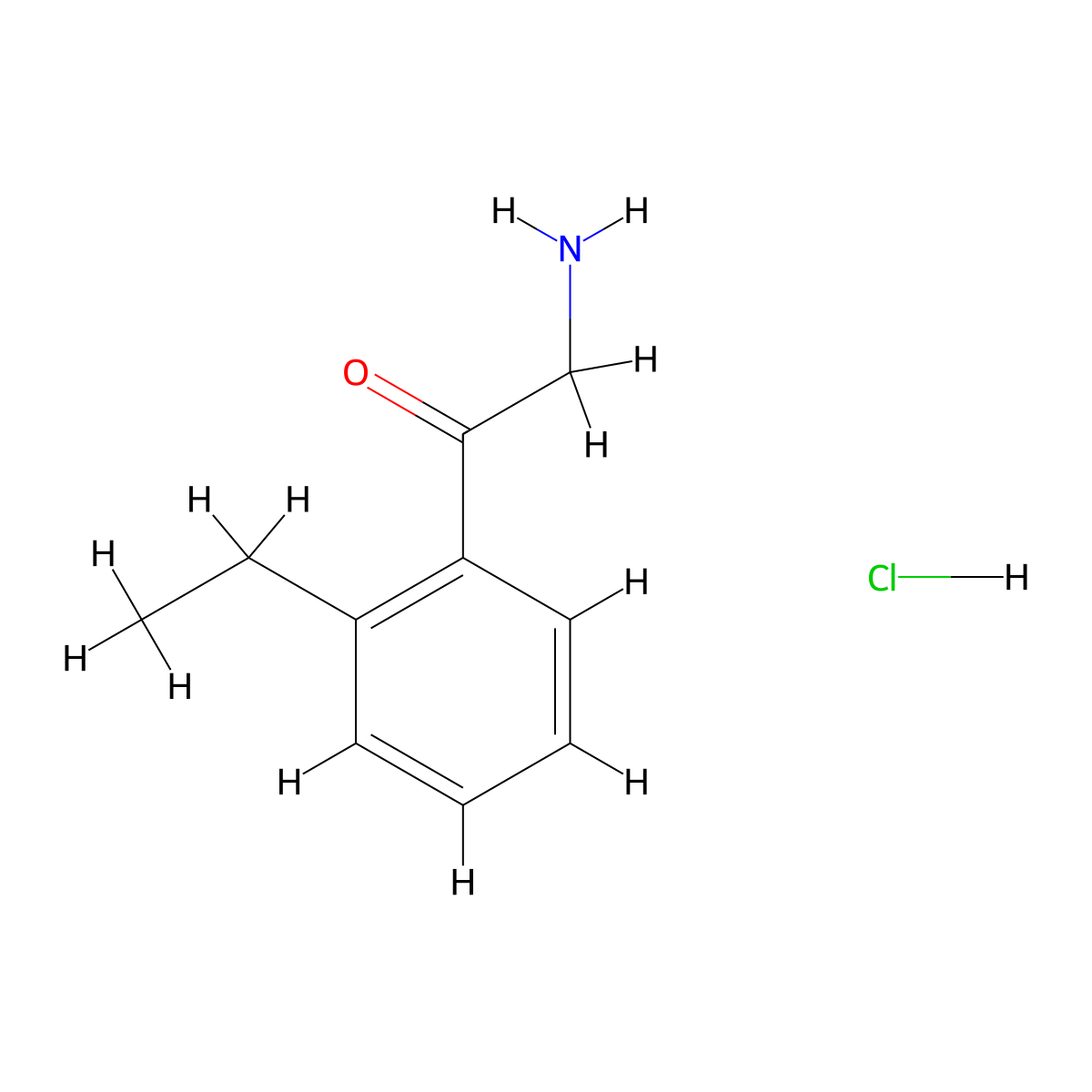 2-Amino-1-(2-ethylphenyl)ethan-1-one hydrochloride molecular structure, CAS 2866334-45-2