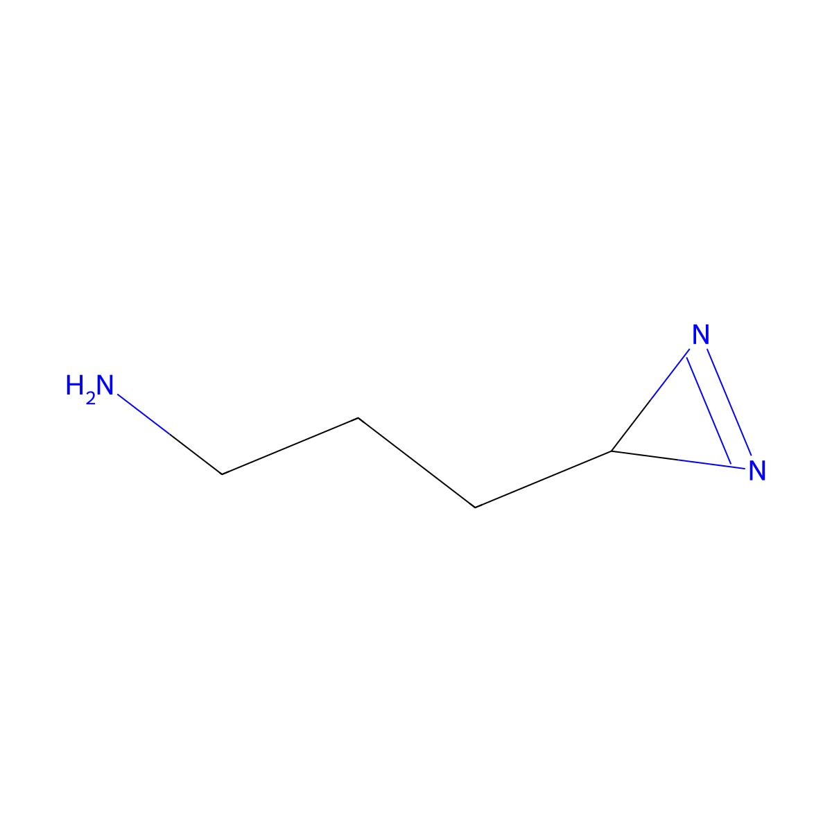 3-(3H-diazirin-3-yl)propan-1-amine molecular structure, CAS 2866334-59-8