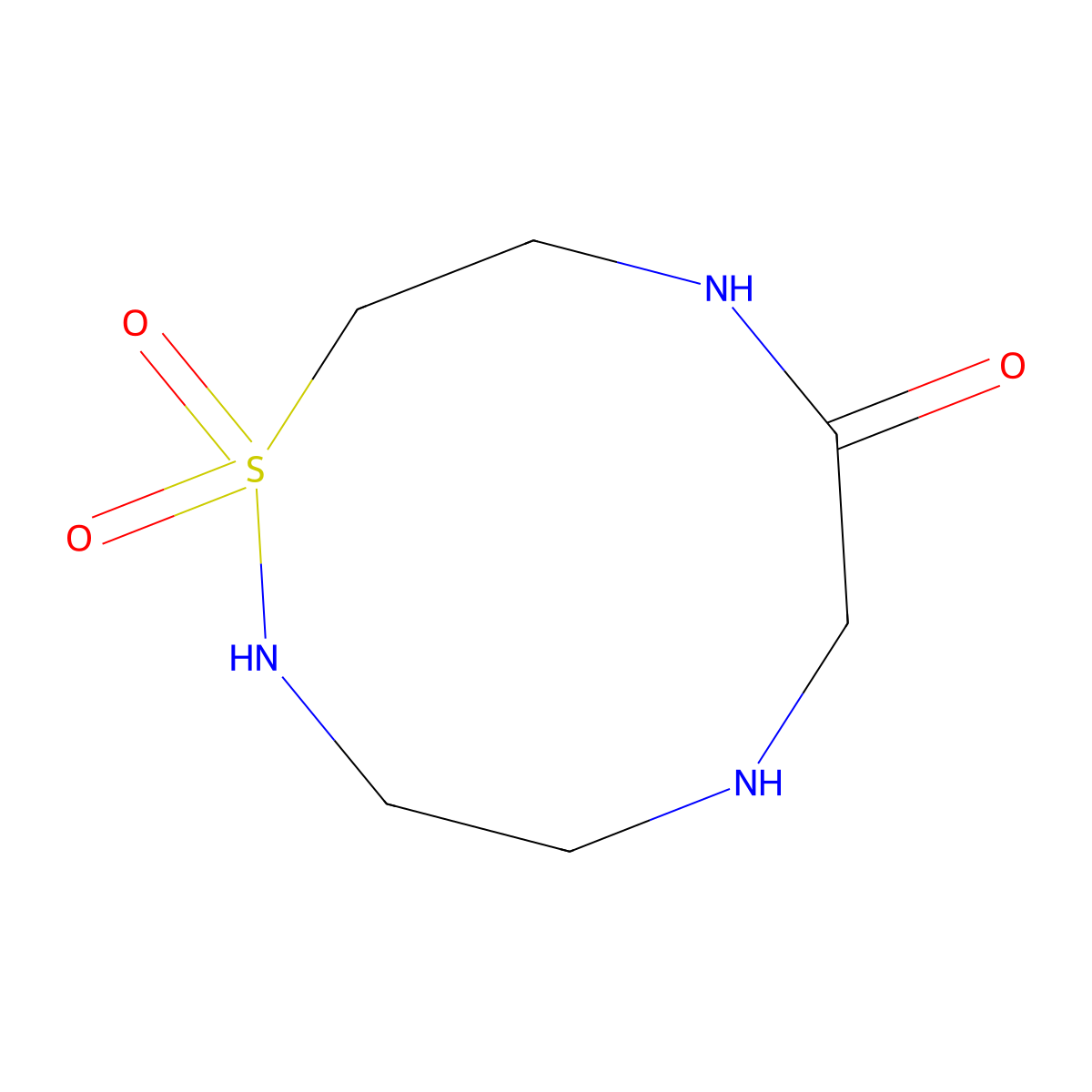 1Lambda6,2,5,8-thiatriazecane-1,1,7-trione molecular structure, CAS 2866334-97-4