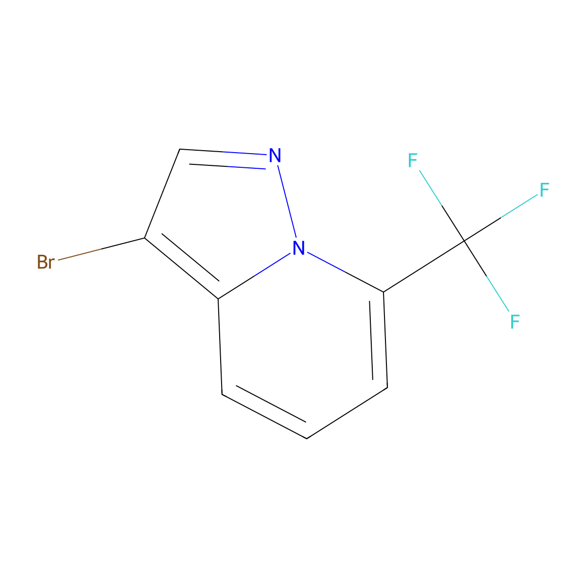 3-Bromo-7-(trifluoromethyl)pyrazolo[1,5-a]pyridine molecular structure, CAS 2866335-11-5