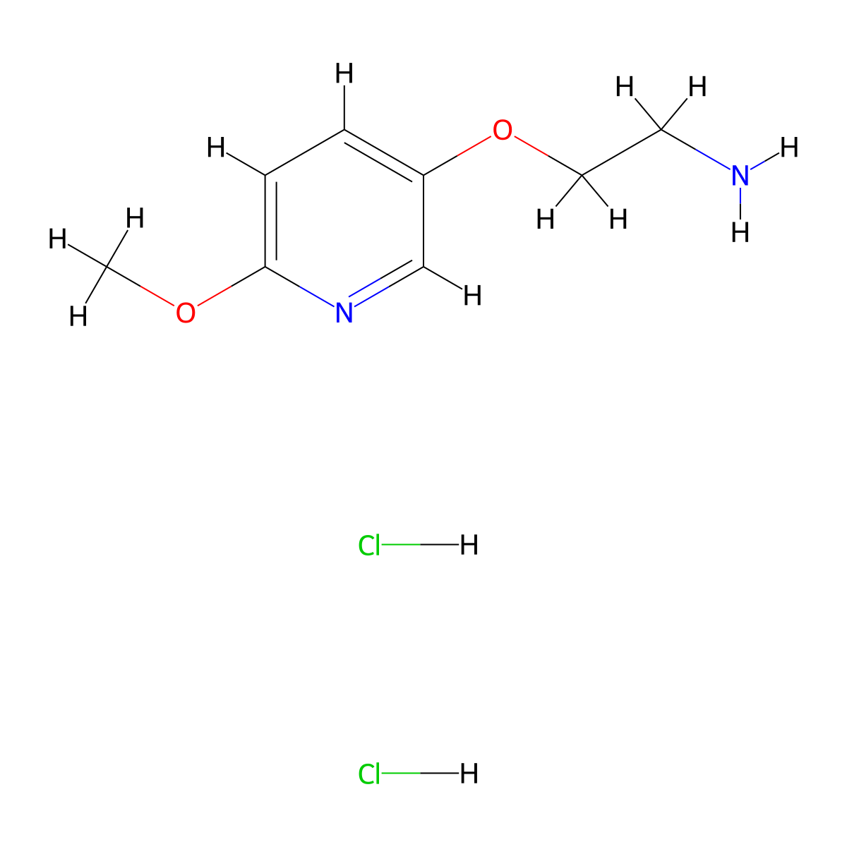 2-[(6-Methoxypyridin-3-yl)oxy]ethan-1-amine dihydrochloride molecular structure, CAS 2866335-71-7