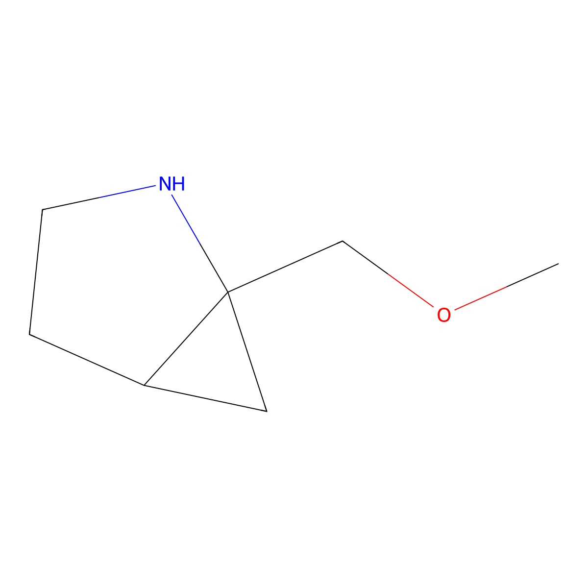 1-(Methoxymethyl)-2-azabicyclo[3.1.0]hexane molecular structure, CAS 2866335-80-8