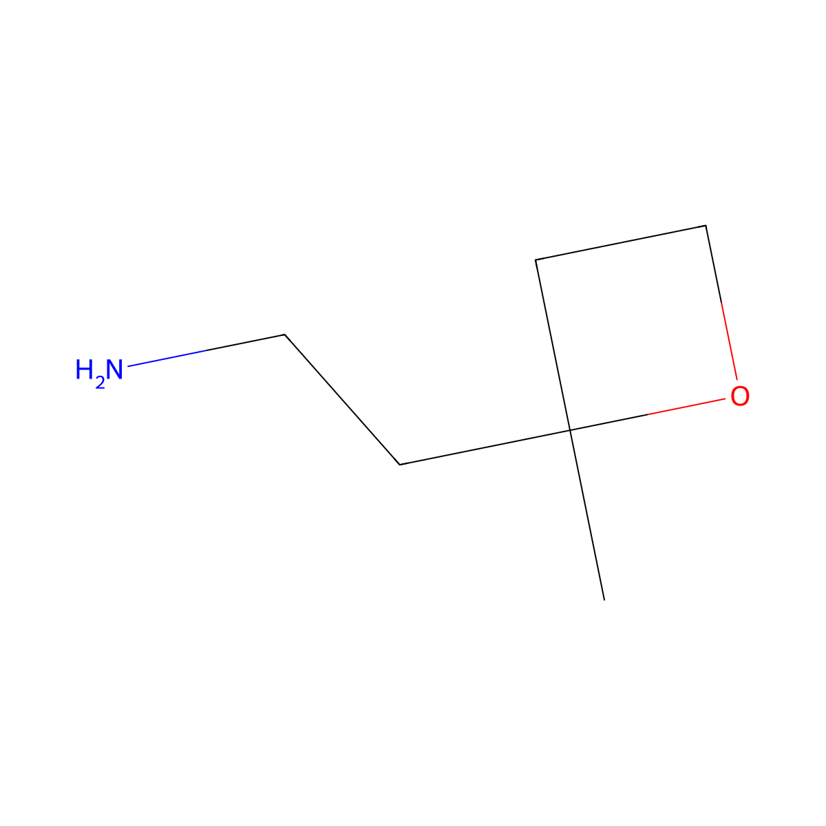 2-(2-Methyloxetan-2-yl)ethan-1-amine molecular structure, CAS 2866335-94-4