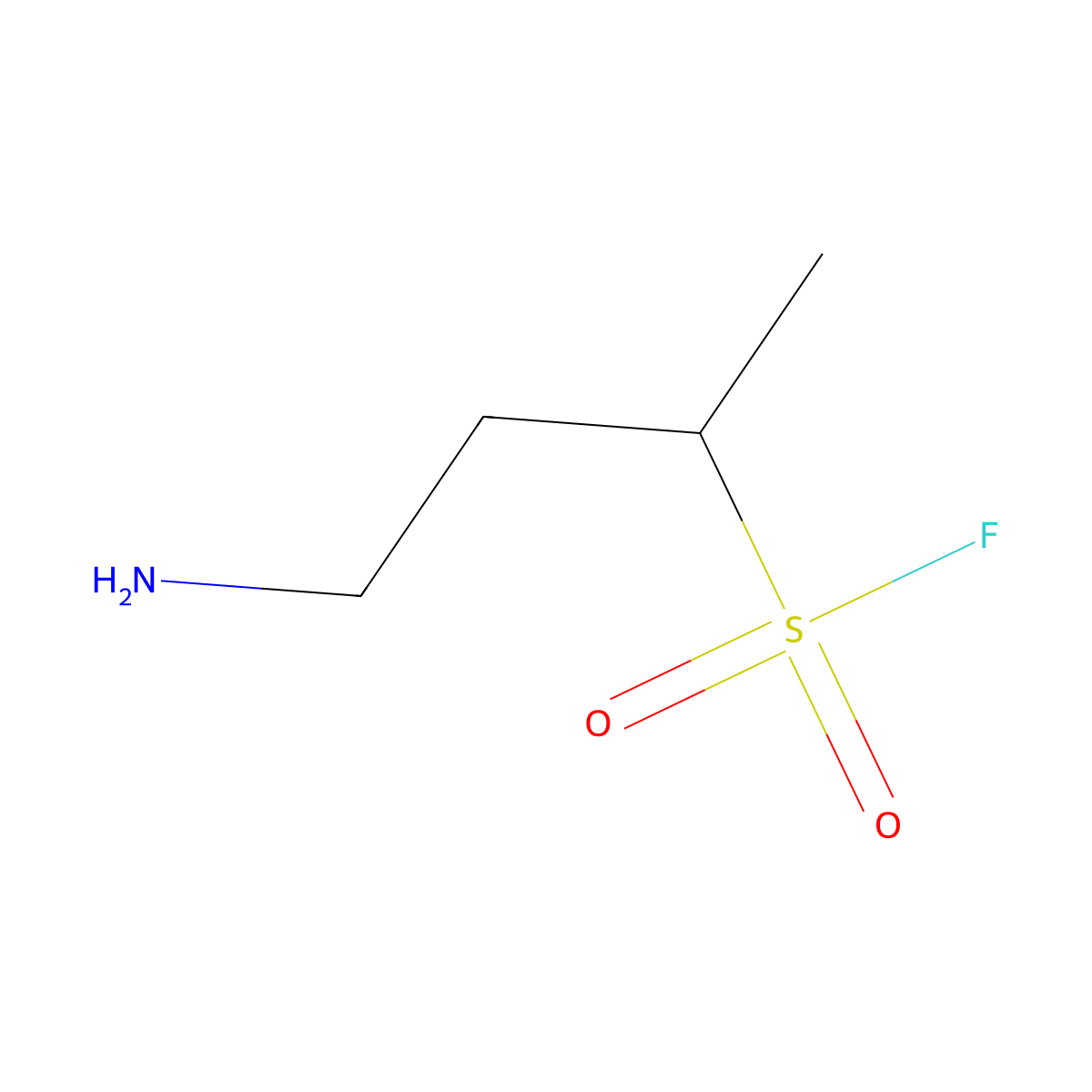 4-Aminobutane-2-sulfonyl fluoride molecular structure, CAS 2866352-32-9