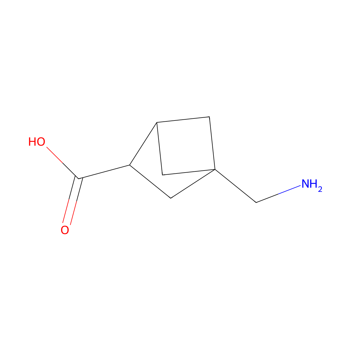 (4r)-4-(Aminomethyl)bicyclo[2.1.1]hexane-2-carboxylic acid molecular structure, CAS 2866352-44-3