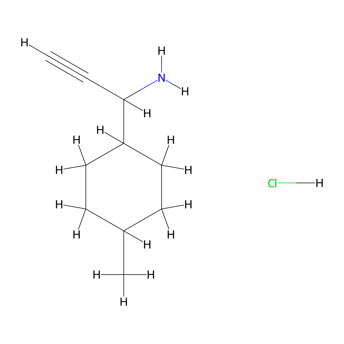 1-(4-Methylcyclohexyl)prop-2-yn-1-amine hydrochloride molecular structure, CAS 2866352-49-8