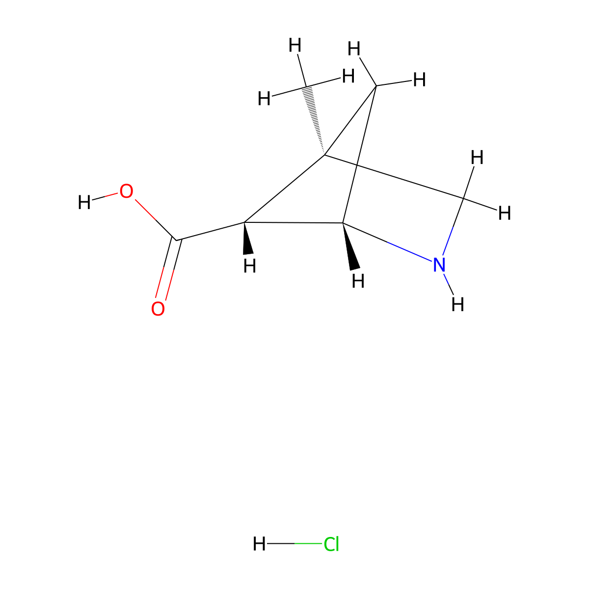 rac-(1R,4S,5S)-4-methyl-2-azabicyclo[2.1.1]hexane-5-carboxylic acid hydrochloride molecular structure, CAS 2866352-61-4