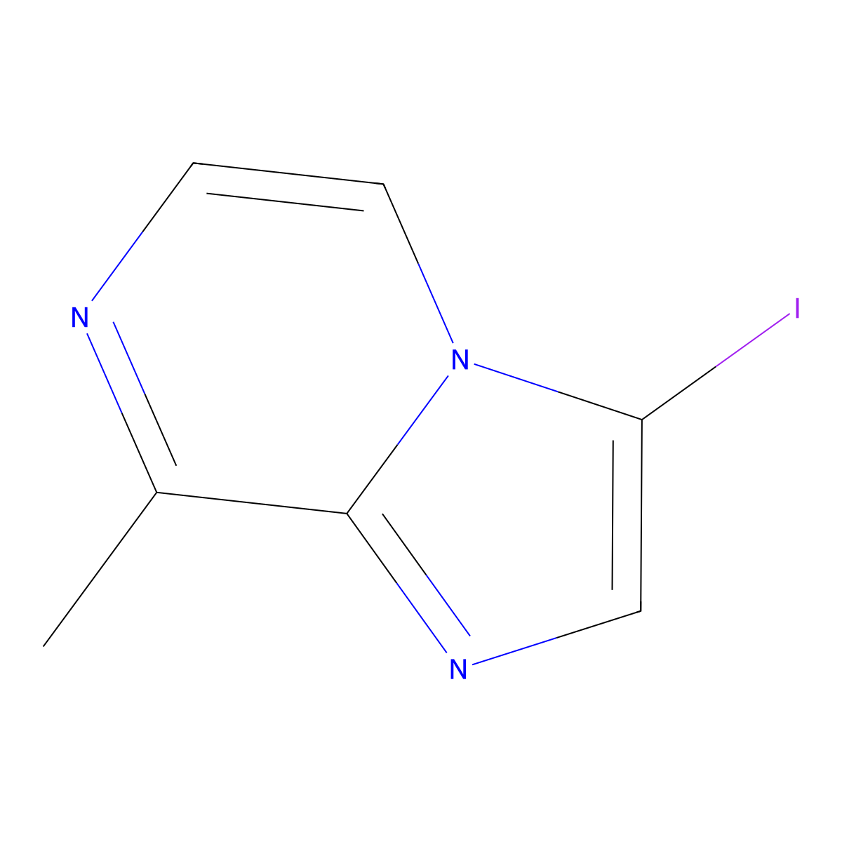3-Iodo-8-methylimidazo[1,2-a]pyrazine molecular structure, CAS 2866352-80-7