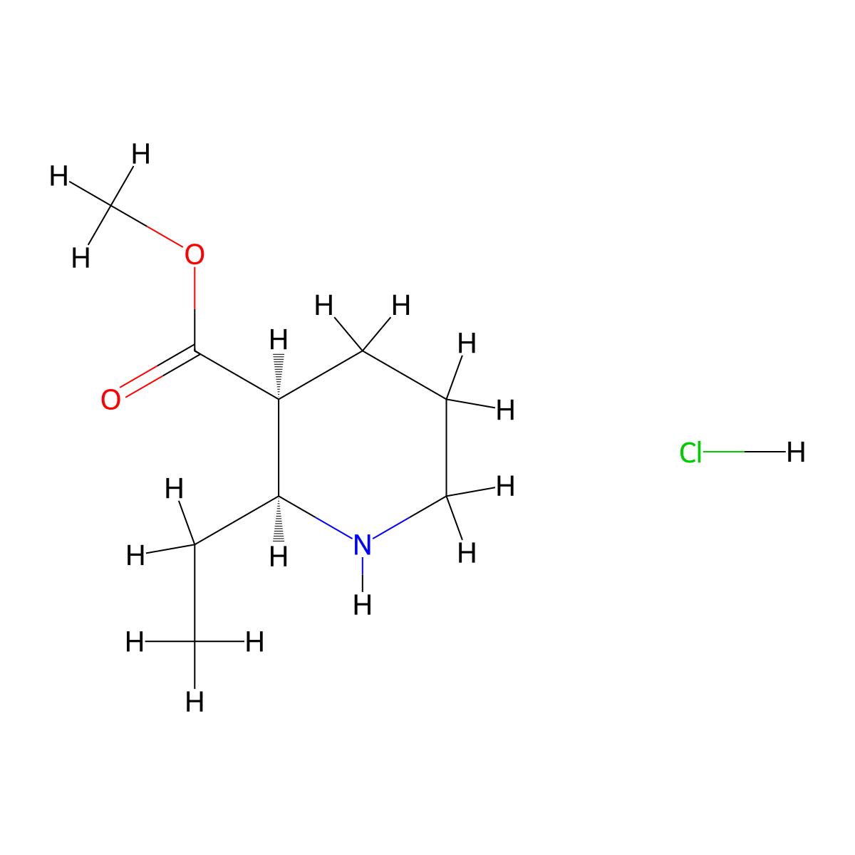 rac-methyl (2R,3R)-2-ethylpiperidine-3-carboxylate hydrochloride molecular structure, CAS 2866352-99-8
