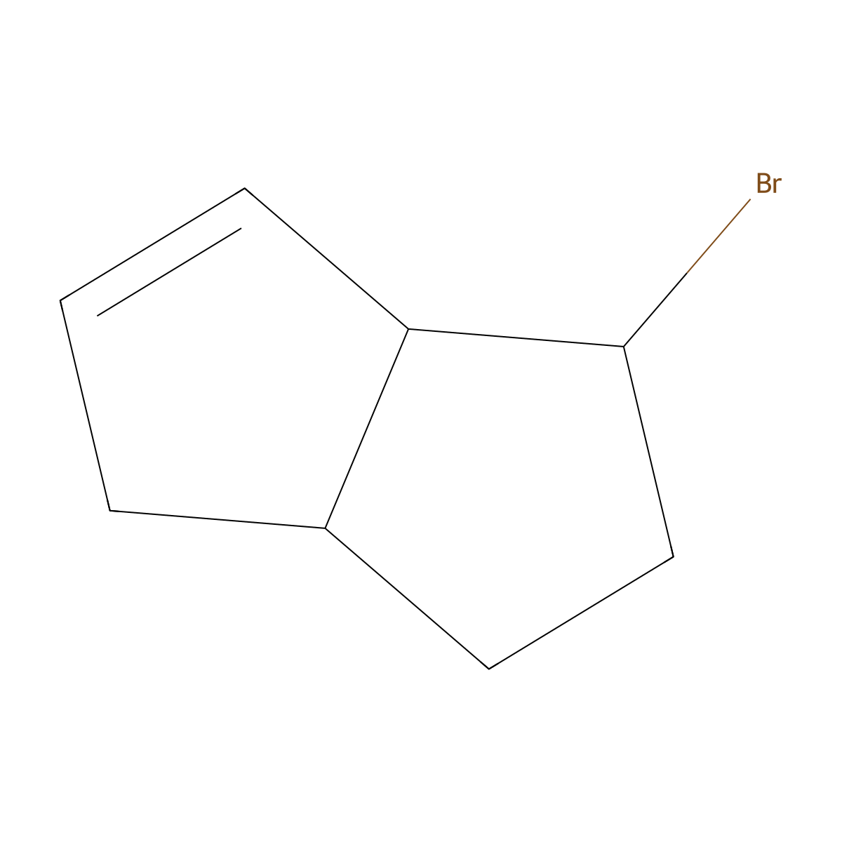 rac-(1R,3aS,6aS)-1-bromo-1,2,3,3a,4,6a-hexahydropentalene molecular structure, CAS 2866353-02-6