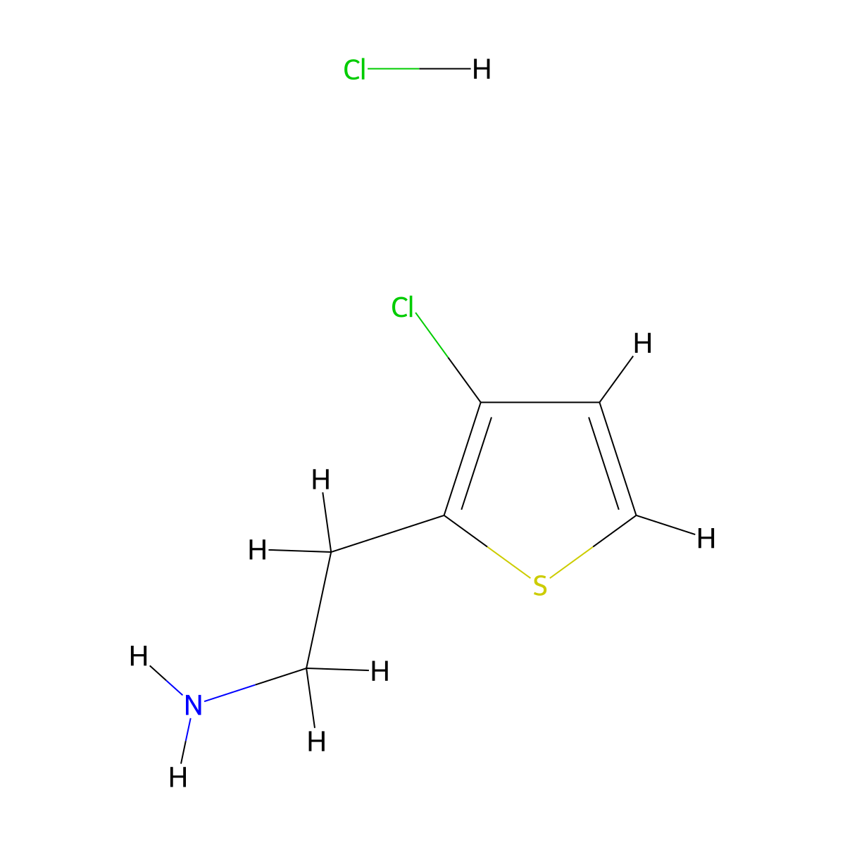 2-(3-Chlorothiophen-2-yl)ethan-1-amine hydrochloride molecular structure, CAS 2866353-06-0