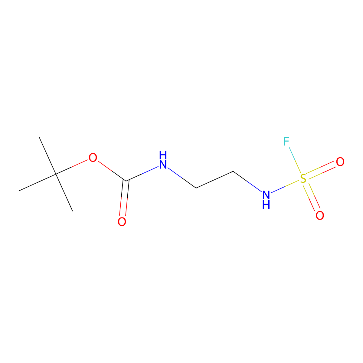 tert-butyl N-{2-[(fluorosulfonyl)amino]ethyl}carbamate molecular structure, CAS 2866353-18-4