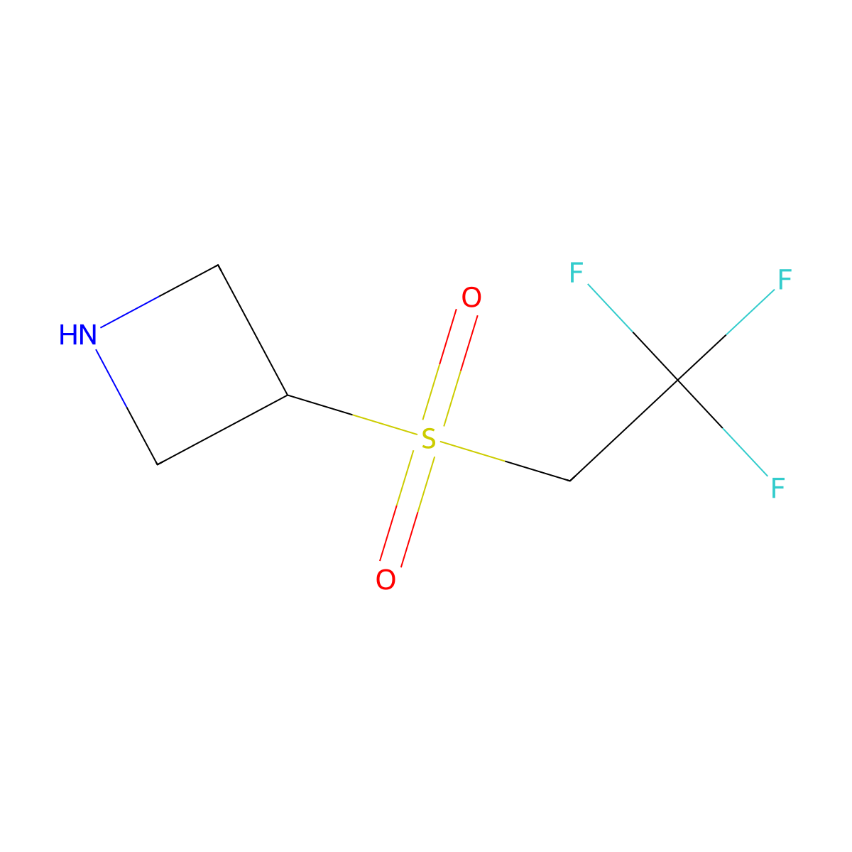 3-(2,2,2-Trifluoroethanesulfonyl)azetidine molecular structure, CAS 2866353-51-5