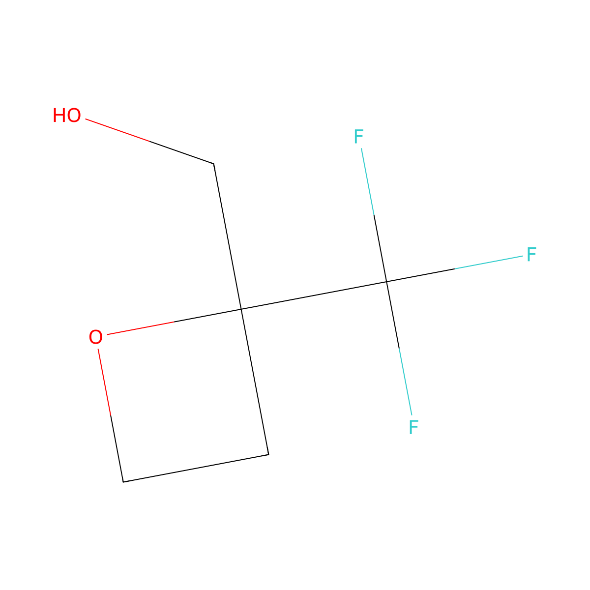 (2-(Trifluoromethyl)oxetan-2-yl)methanol molecular structure, CAS 2866353-63-9