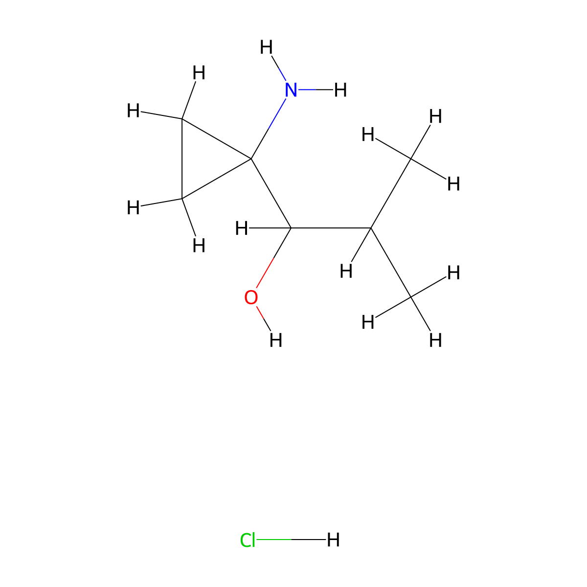1-(1-Aminocyclopropyl)-2-methylpropan-1-ol hydrochloride molecular structure, CAS 2866353-67-3