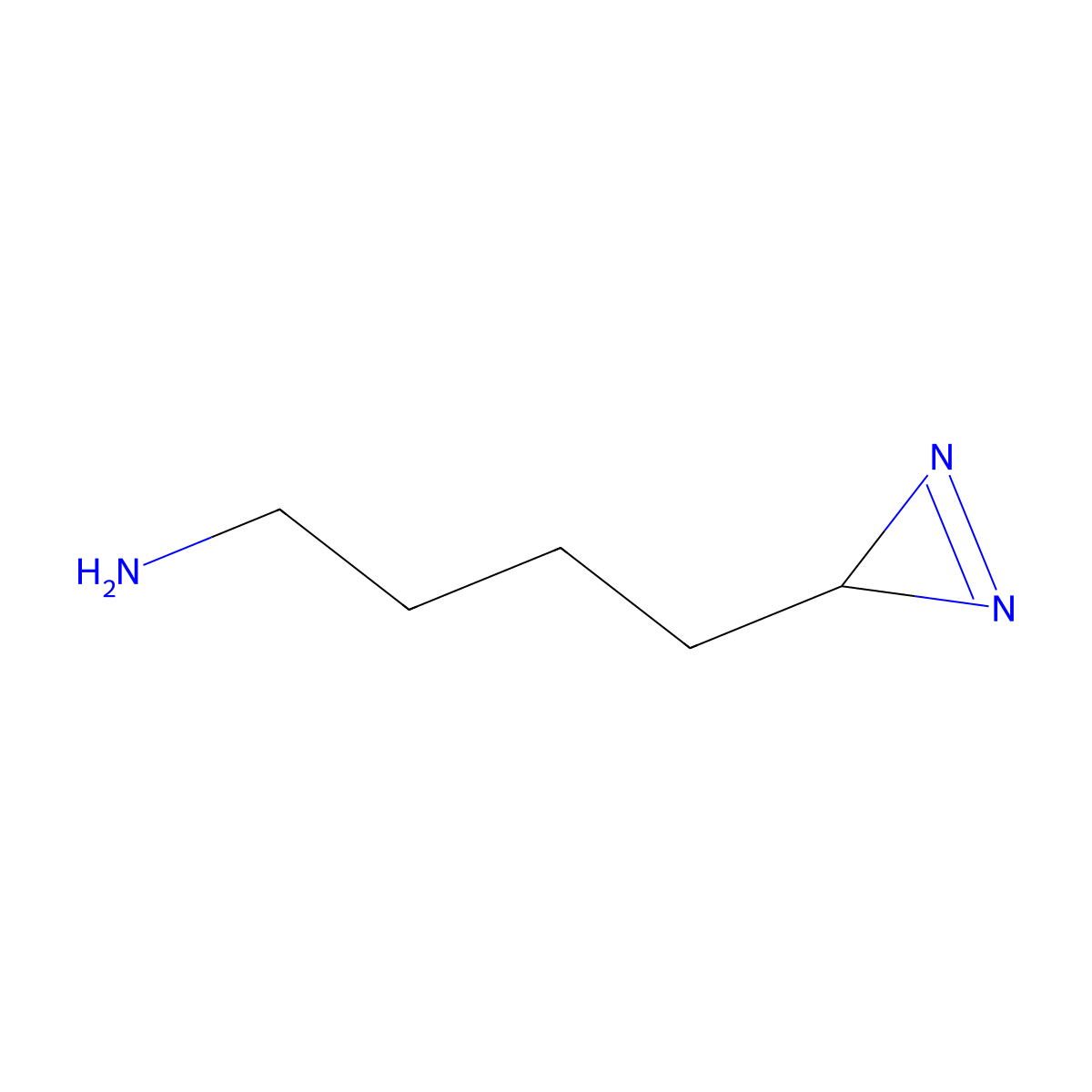 4-(3H-diazirin-3-yl)butan-1-amine molecular structure, CAS 2866353-74-2
