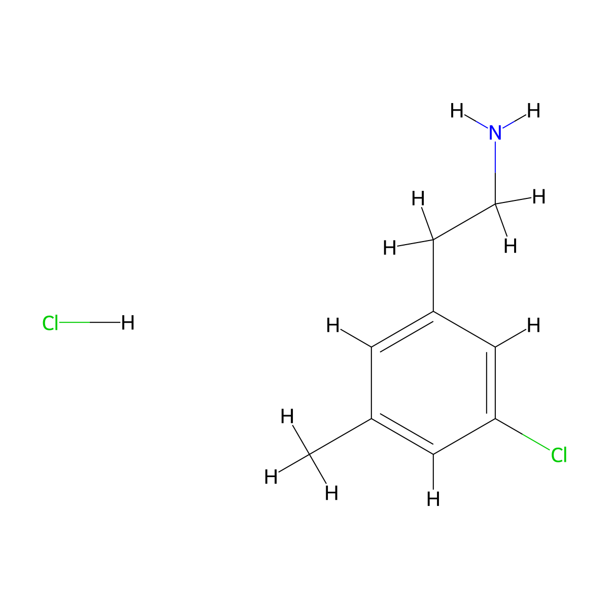 2-(3-Chloro-5-methylphenyl)ethan-1-amine hydrochloride molecular structure, CAS 2866353-82-2
