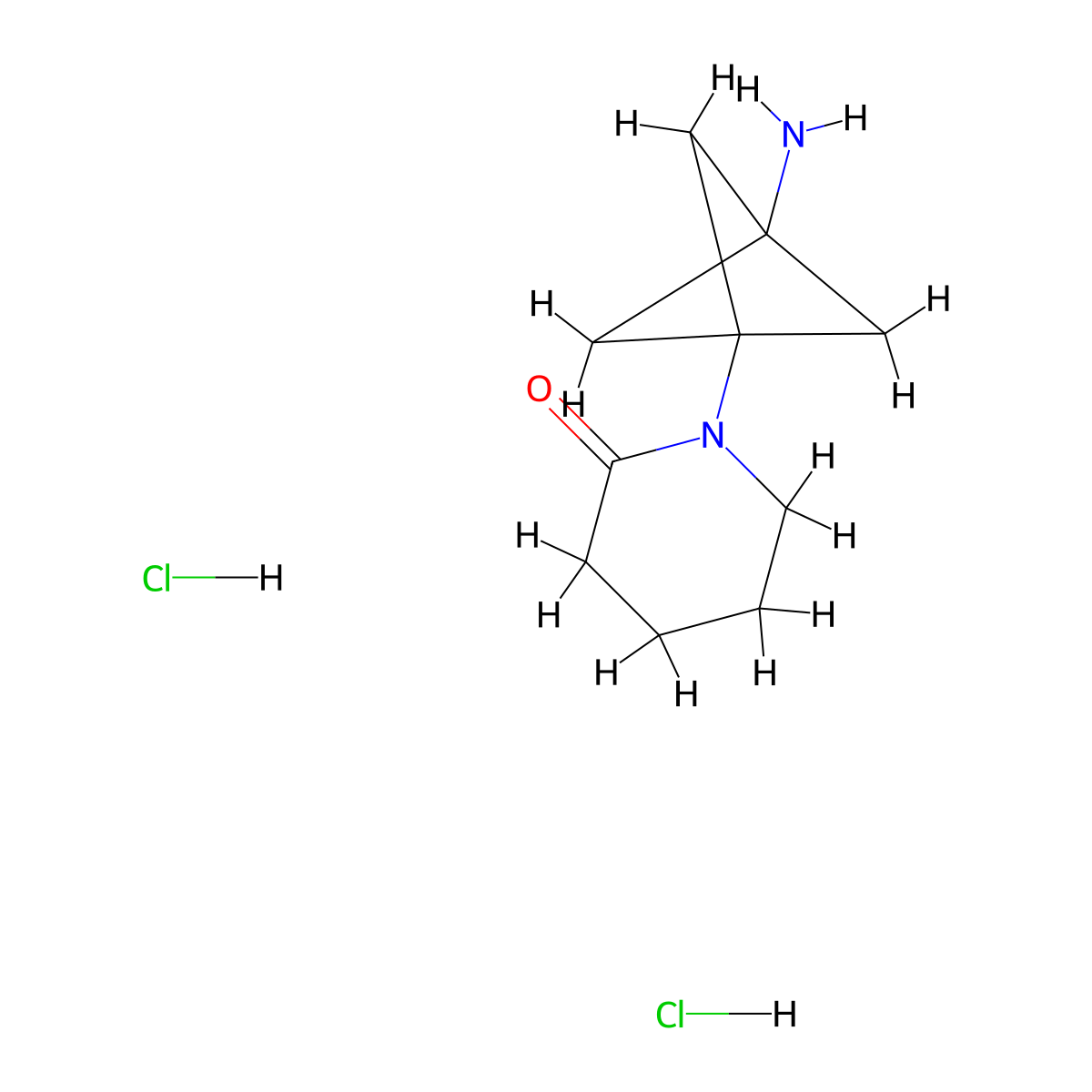 1-{3-Aminobicyclo[1.1.1]pentan-1-yl}piperidin-2-one dihydrochloride molecular structure, CAS 2866354-03-0