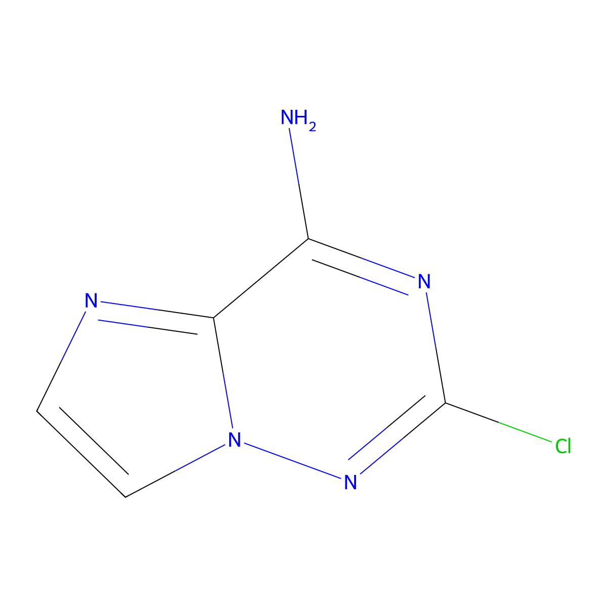 2-Chloroimidazo[2,1-f][1,2,4]triazin-4-amine molecular structure, CAS 2866354-24-5