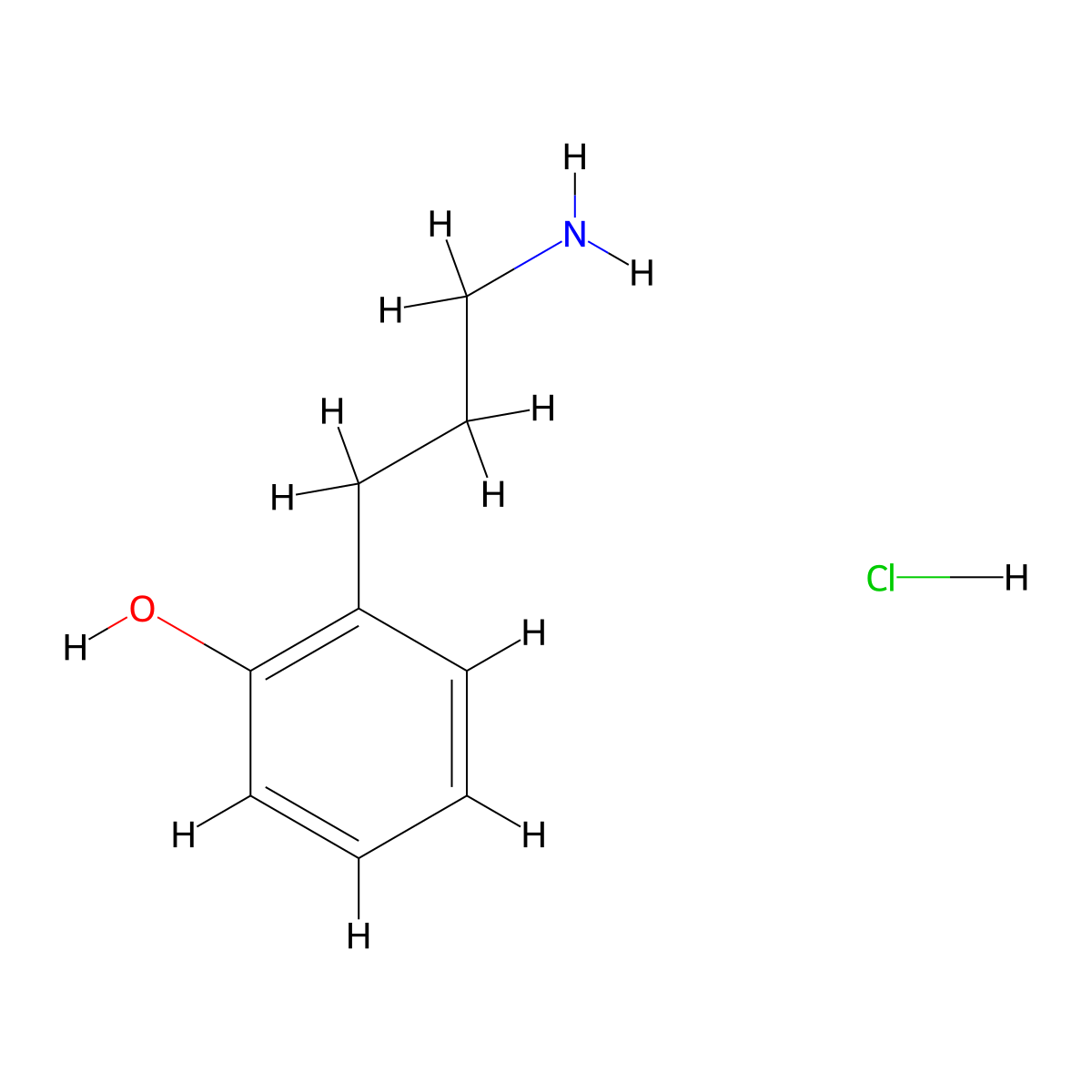 2-(3-Aminopropyl)phenol hydrochloride molecular structure, CAS 2866354-47-2