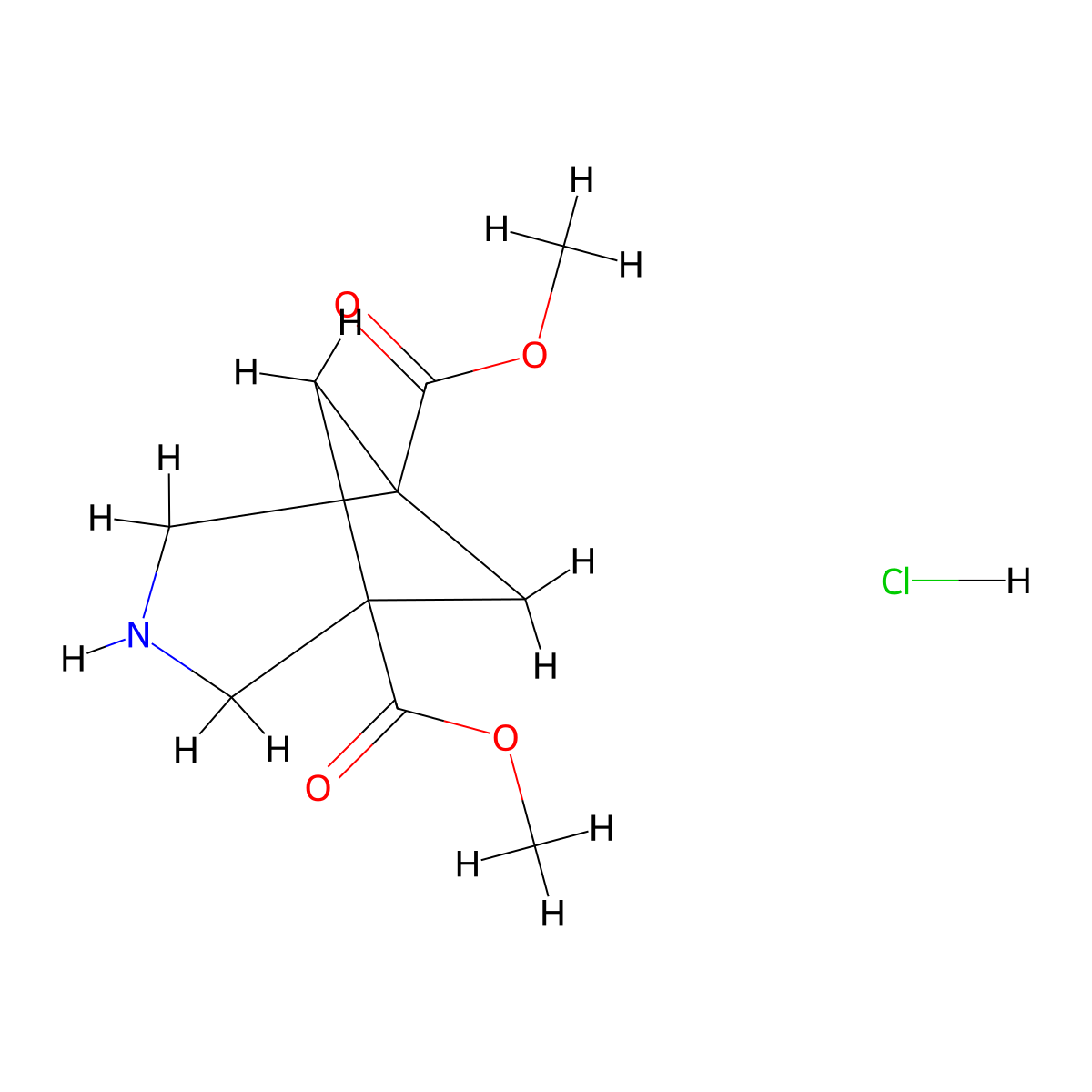 1,5-Dimethyl 3-azabicyclo[3.1.1]heptane-1,5-dicarboxylate hydrochloride molecular structure, CAS 2866355-82-8