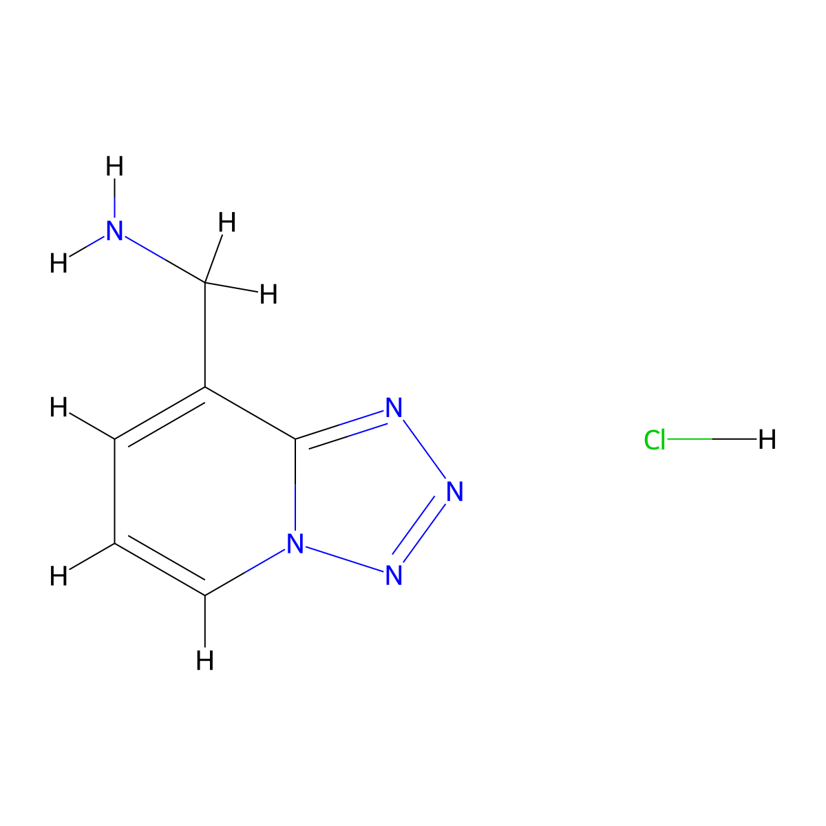 1-{[1,2,3,4]Tetrazolo[1,5-a]pyridin-8-yl}methanamine hydrochloride molecular structure, CAS 2866355-98-6