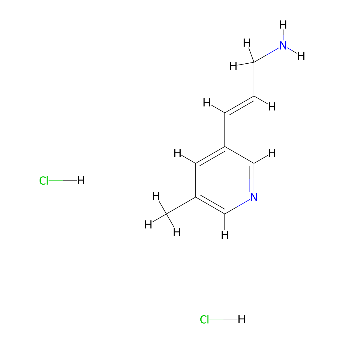 3-(5-Methylpyridin-3-yl)prop-2-en-1-amine dihydrochloride molecular structure, CAS 2866358-15-6