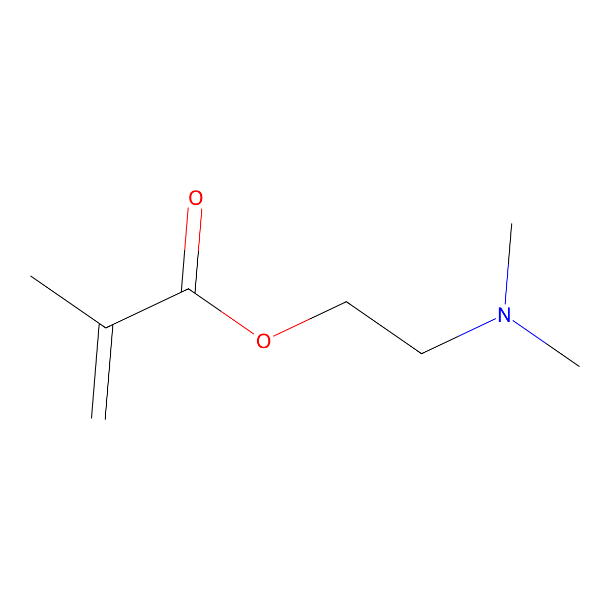 (Dimethylamino)ethyl methacrylate molecular structure, CAS 2867-47-2