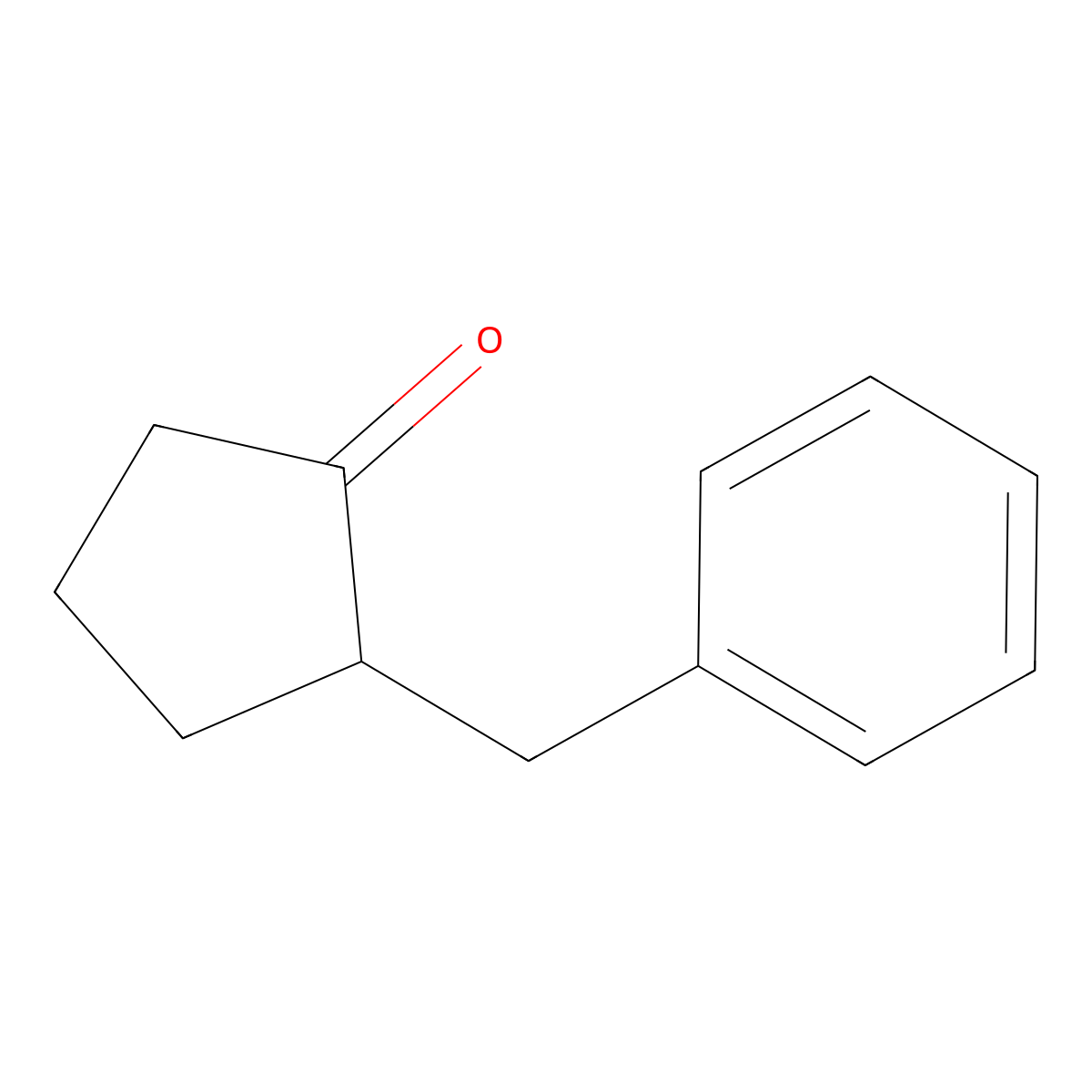 2-Benzylcyclopentanone molecular structure, CAS 2867-63-2