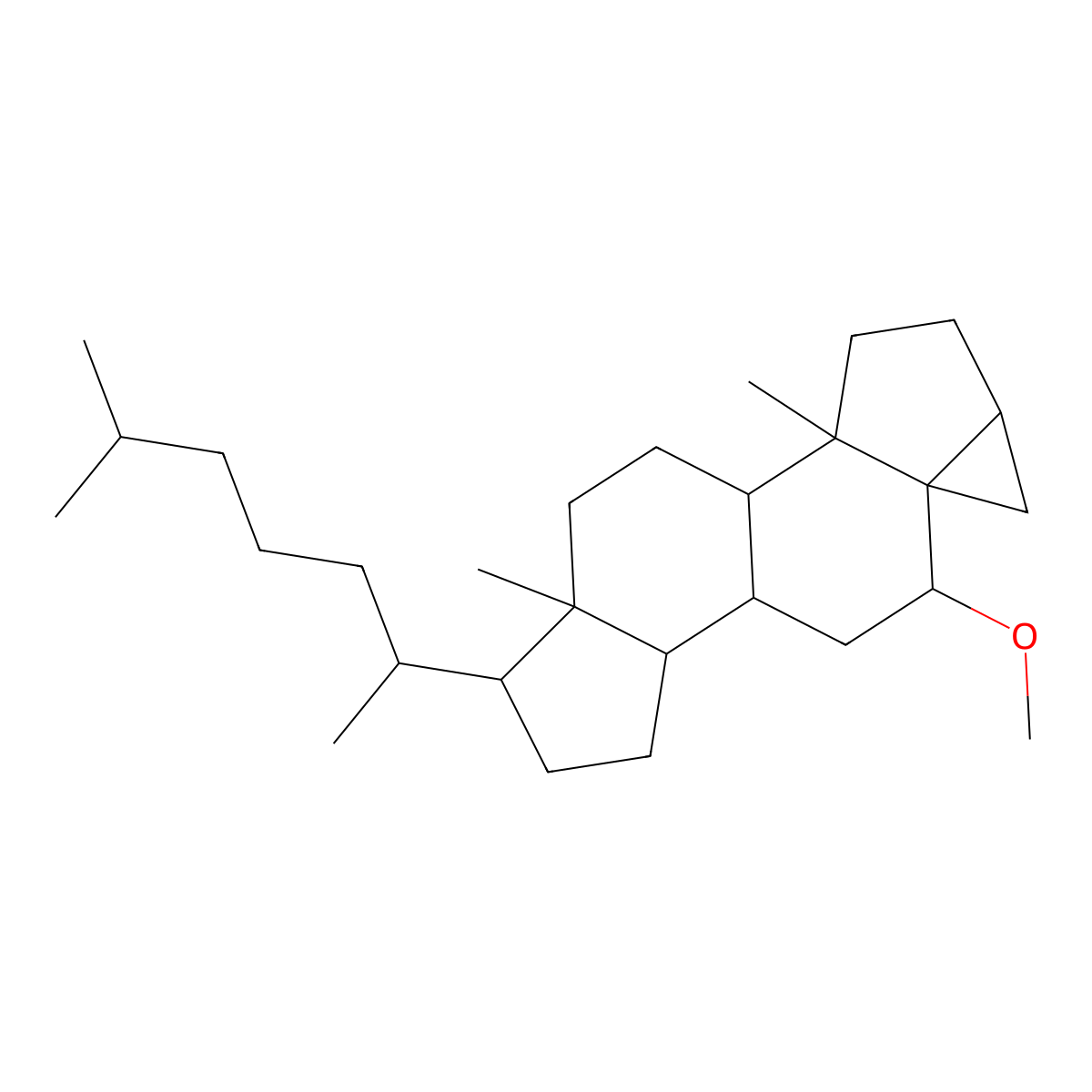 (3alpha,5R,6beta)-6-Methoxy-3,5-cyclocholestane molecular structure, CAS 2867-93-8