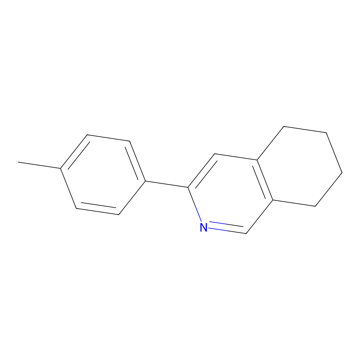 3-(p-Tolyl)-5,6,7,8-tetrahydroisoquinoline molecular structure, CAS 28670-13-5