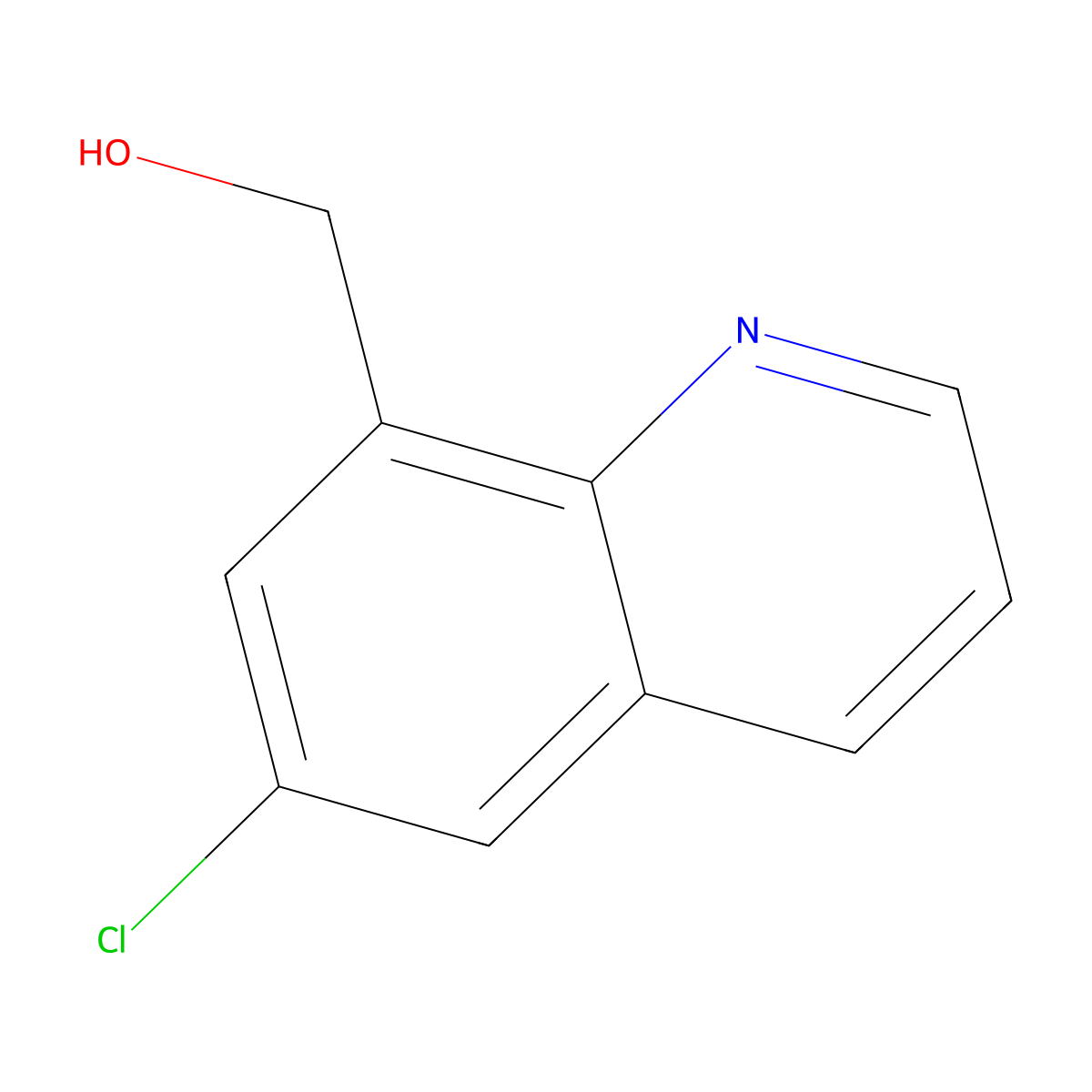 (6-Chloroquinolin-8-yl)methanol molecular structure, CAS 28670-73-7