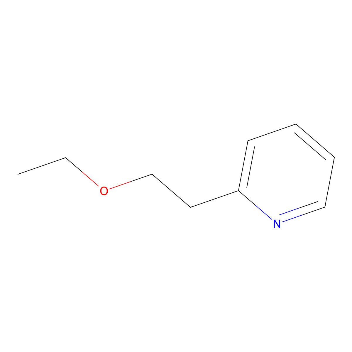 2-(2-Ethoxyethyl)pyridine molecular structure, CAS 28672-54-0