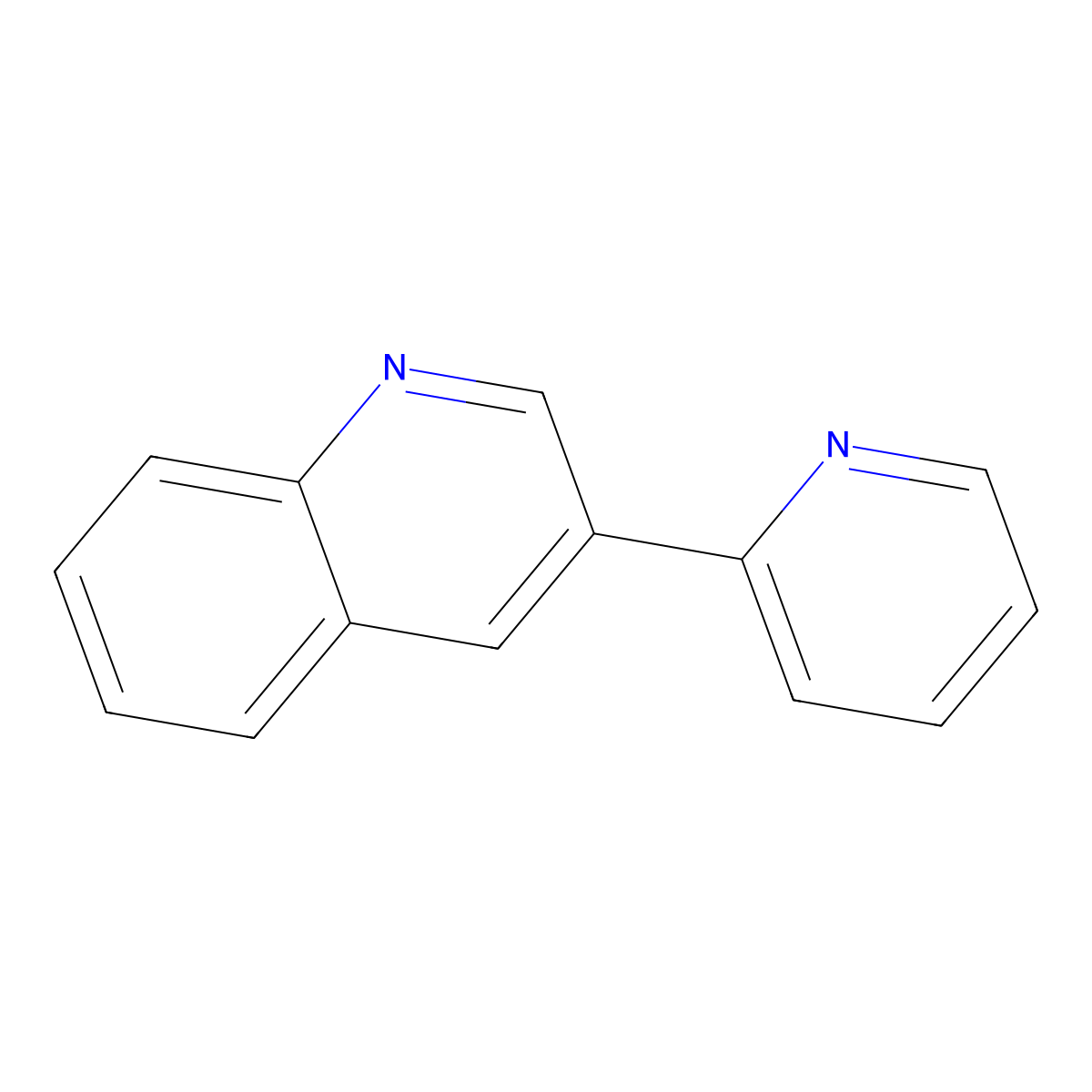3-Pyridin-2-yl-quinoline molecular structure, CAS 28674-69-3