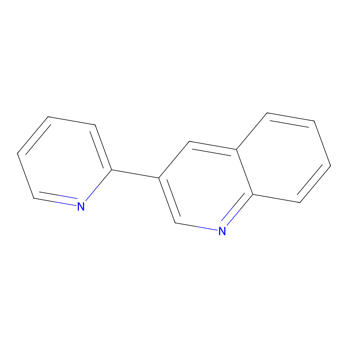 3-Pyridin-2-yl-quinoline molecular structure, CAS 28674-69-3