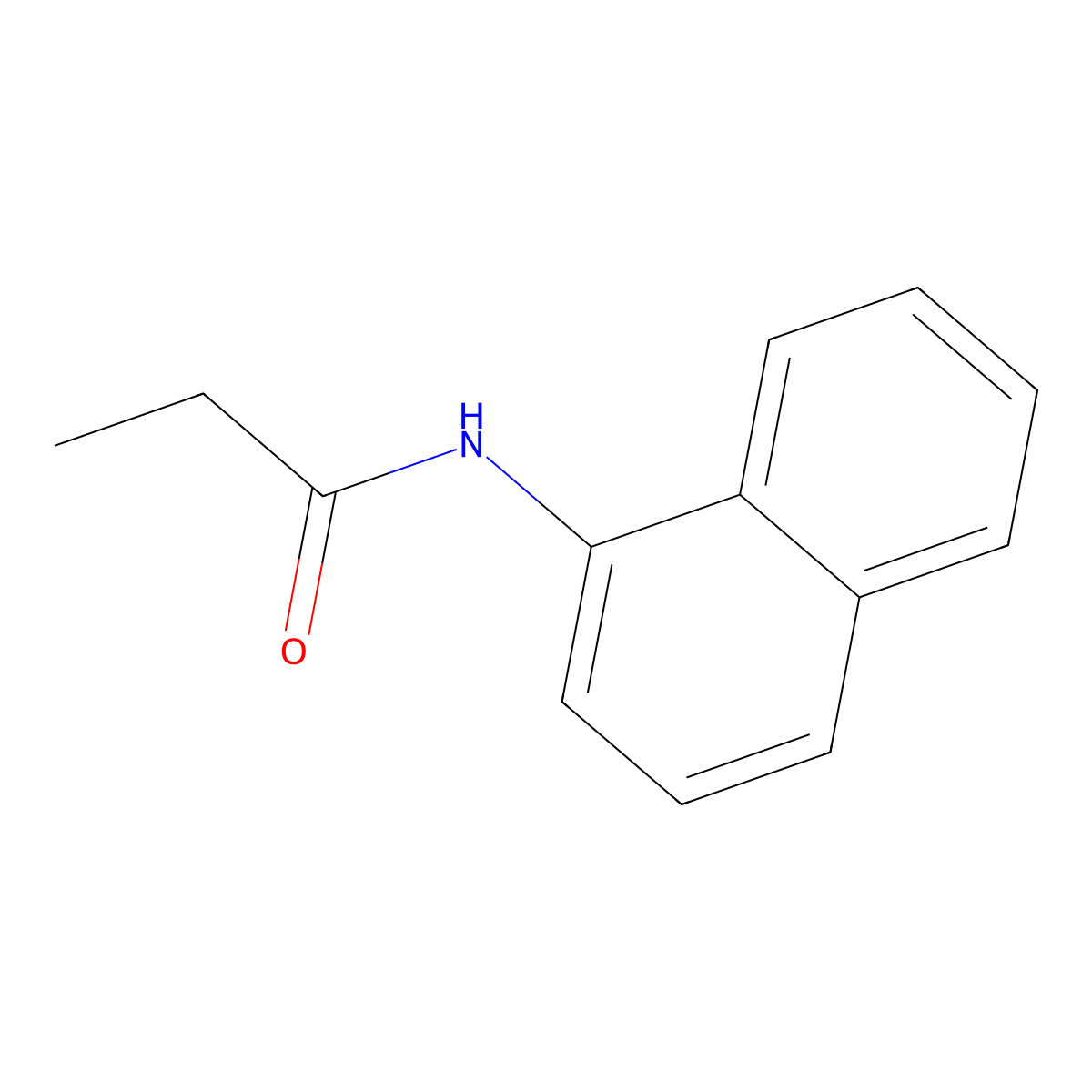 N-(naphthalen-1-yl)propanamide molecular structure, CAS 2868-38-4