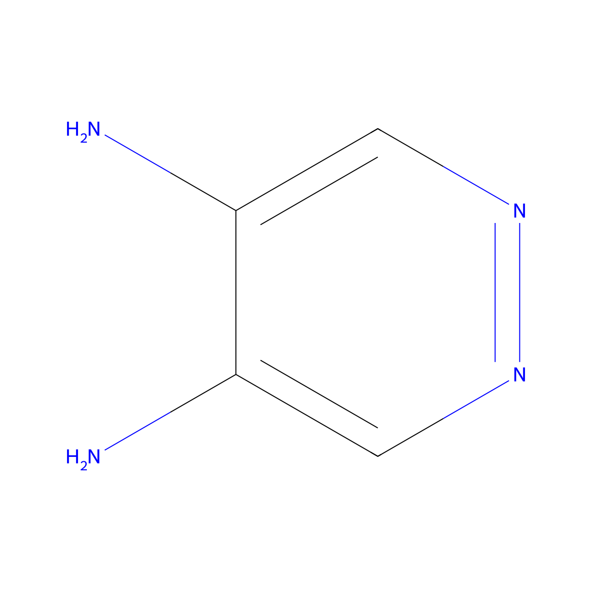Pyridazine-4,5-diamine molecular structure, CAS 28682-70-4