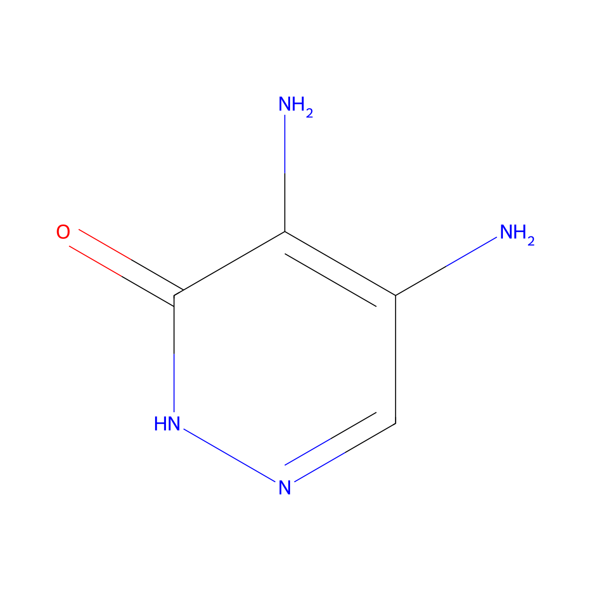 4,5-Diaminopyridazin-3(2H)-one molecular structure, CAS 28682-73-7