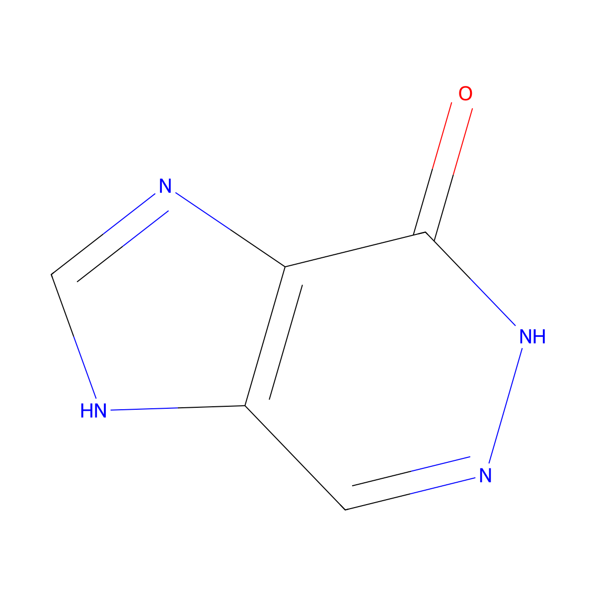 1H,4H,5H-imidazo[4,5-d]pyridazin-4-one molecular structure, CAS 28682-94-2